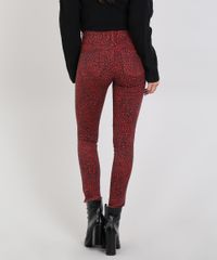Calca-de-Sarja-Feminina-Cigarrete-Estampada-Animal-Print-Vermelha-9587489-Vermelho_2