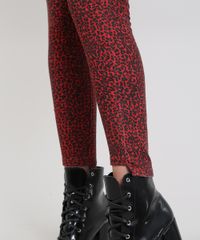 Calca-de-Sarja-Feminina-Cigarrete-Estampada-Animal-Print-Vermelha-9587489-Vermelho_4
