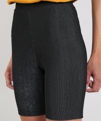 Bermuda-Feminina-Ciclista-com-Lurex-Preta-9575590-Preto_4