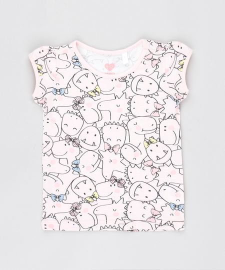 Blusa-Infantil-Estampada-Dinossauros-Manga-Curta-Decote-Redondo-Rosa-Claro-9556289-Rosa_Claro_1