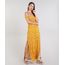 Vestido-Feminino-Longo-Ombro-a-Ombro-Estampado-Floral-Manga-Curta-Mostarda-9568812-Mostarda_1