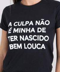 Blusa-Feminina--Bem-Louca--Manga-Curta-Decote-Redondo-Preta-9519136-Preto_4