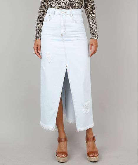 saia jeans longa cea
