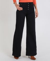 Calca-Feminina-Pantalona-Canelada--Preta-9586469-Preto_1