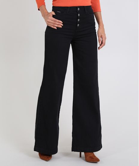 Calca-Feminina-Pantalona-Canelada--Preta-9586469-Preto_1