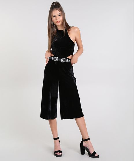 Macacao-Feminino-Pantacourt-Halter-Neck-com-Vazado-em-Veludo-Preto-9570885-Preto_1
