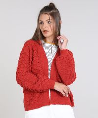 Capa-Feminina-Curta-Texturizada-em-Trico--Cobre-9358879-Cobre_1