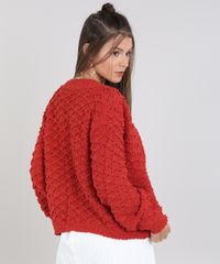 Capa-Feminina-Curta-Texturizada-em-Trico--Cobre-9358879-Cobre_2