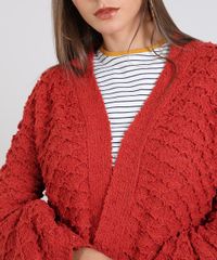 Capa-Feminina-Curta-Texturizada-em-Trico--Cobre-9358879-Cobre_4