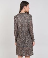 Capa-Feminina-Longa-Estampada-Animal-Print-com-Fenda-Marrom-9575089-Marrom_2