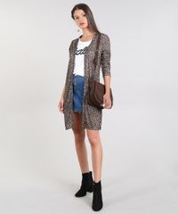 Capa-Feminina-Longa-Estampada-Animal-Print-com-Fenda-Marrom-9575089-Marrom_3