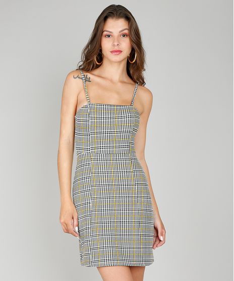 Vestido-Feminino-Curto-Estampado-Xadrez-Alca-Fina--Off-White-9464451-Off_White_1