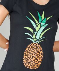 Blusa-Feminina-Estampado-Abacaxi-Decote-Redondo-Manga-Curta-Preta-9560558-Preto_4