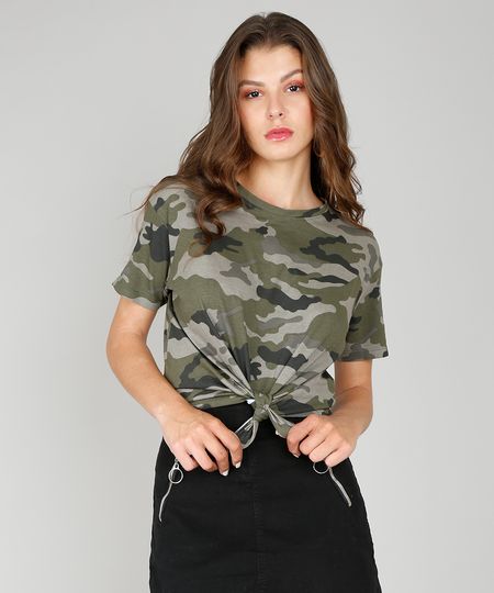 Blusa-Feminina-Estampada-Camuflada-Decote-Redondo-Manga-Curta-Verde-Militar-9554620-Verde_Militar_1 Blusa-Feminina-Estampada-Camuflada-Decote-Redondo-Manga-Curta-Verde-Militar-9554620-Verde_Militar_1