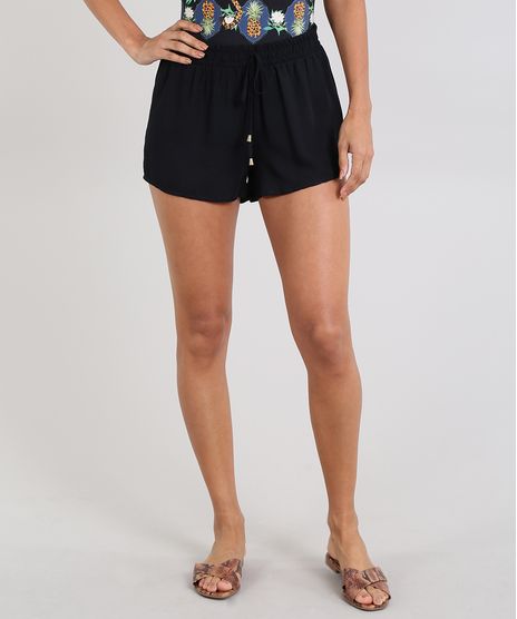 Short-de-Praia-Feminino-Texturizado-Preto-9509960-Preto_1