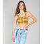 Regata-de-Sarja-Feminina-Cropped-Estampada-Xadrez-Mostarda-9587504-Mostarda_1