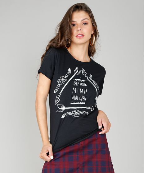 Blusa-Feminina--Keep-Your-Mind-Wide-Open--Decote-Redondo-Manga-Curta-Preta-9429985-Preto_1