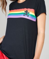 Blusa-Feminina-Esportiva-Ace-Mickey-com-Arco-Iris-Manga-Curta-Decote-Redondo-Preta-9541916-Preto_4