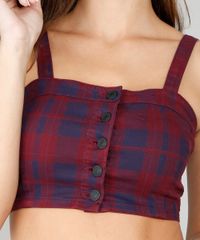 Regata-de-Sarja-Feminina-Cropped-Estampada-Xadrez-Vinho-9587501-Vinho_4 Regata-de-Sarja-Feminina-Cropped-Estampada-Xadrez-Vinho-9587501-Vinho_4