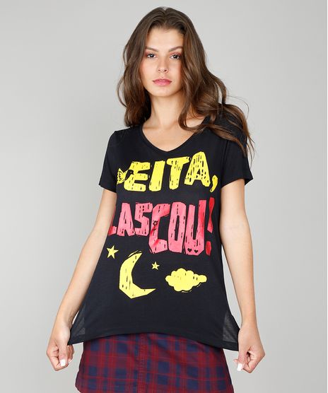Blusa-Feminina-com-Estampa--Eita-Lascou---Decote-Redondo-Manga-Curta-Preta-9572884-Preto_1
