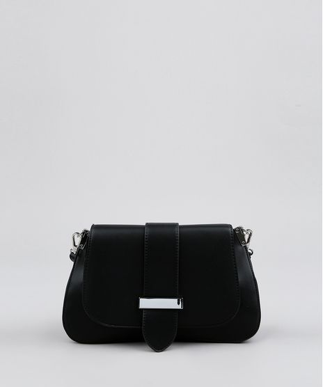 Bolsa-Feminina-Media-com-Fivela-Metalica-Preta-9483481-Preto_1