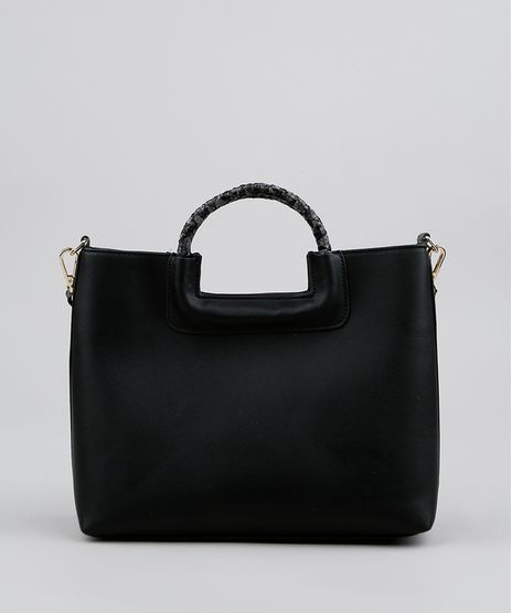 Bolsa-Feminina-Tote-Media-com-Alca-Croco-Preta-9483483-Preto_1