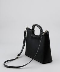 Bolsa-Feminina-Tote-Media-com-Alca-Croco-Preta-9483483-Preto_4
