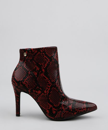 bota animal print vizzano