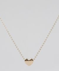 Colar-Feminino-Folheado-com-Pingente-de-Coracao-Dourado-9544827-Dourado_1