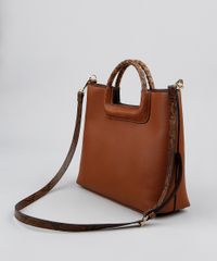 Bolsa-Feminina-Tote-Media-com-Alca-Croco-Marrom-9483483-Marrom_4
