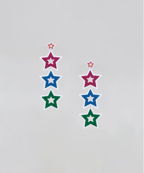 Brinco-Feminino-Pride-Estrelas-com-Glitter-Branco-9589270-Branco_1