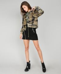 Saia-Feminina-Curta-Canelada-com-Ziper-de-Argola-Preta-9537865-Preto_3
