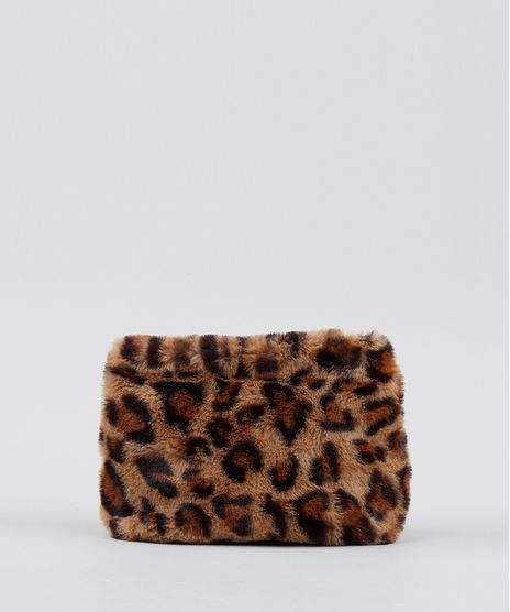 Bolsa-Feminina-Transversal-Pequena-Estampada-Animal-Print-em-Pelucia-Bege-9484643-Bege_1