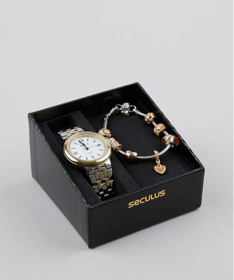 Kit-de-Relogio-Analogico-Seculus-Feminino---Pulseira---23542LPSVBA2KZ-Prateado-9611322-Prateado_1
