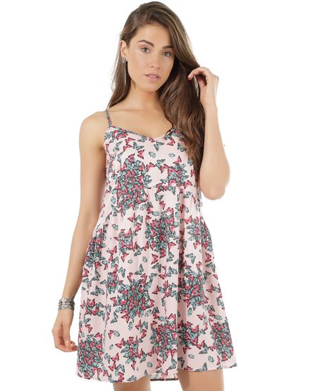 Vestido-Estampado-de-Borboletas-Rosa-Claro-8358327-Rosa_Claro_1