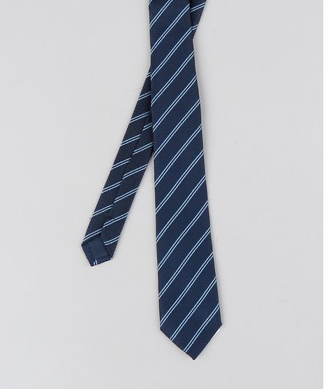 Gravata-Masculina-Listrada-em-Jacquard-Azul-Marinho-8327827-Azul_Marinho_1_1