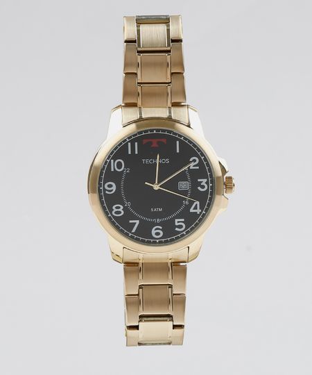 Relógio Analógico Technos Masculino - 2115MPA4P Dourado - Único Menor preço em Relógio Analógico Technos Masculino - 2115MPA4P Dourado - Único
