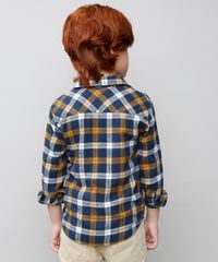 Camisa-Infantil-Estampada-Xadrez-Manga-Longa-Azul-Marinho-9382071-Azul_Marinho_2