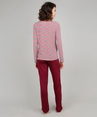 Pijama-Feminino-Listrado-com-Renda-Manga-Longa-Vinho-9529264-Vinho_2
