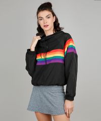 Jaqueta-Corta-Vento-Feminina-Pride-Arco-Iris-com-Capuz-Preta-9546914-Preto_1