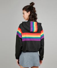Jaqueta-Corta-Vento-Feminina-Pride-Arco-Iris-com-Capuz-Preta-9546914-Preto_2