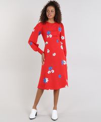 Vestido-Feminino-Mindset-Midi-Estampado-Floral-Manga-Longa-Vermelho-9621499-Vermelho_3