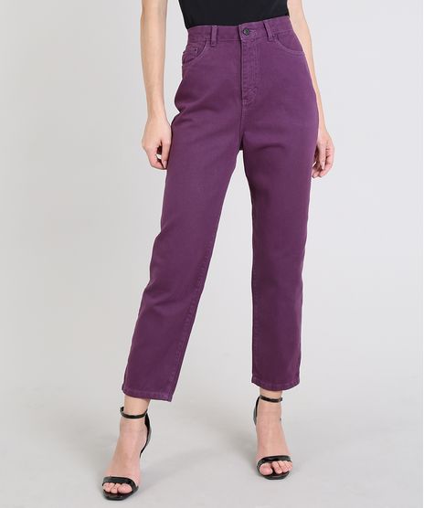 Calca-de-Sarja-Feminina-Mindset-Mom-Roxa-9479855-Roxo_1