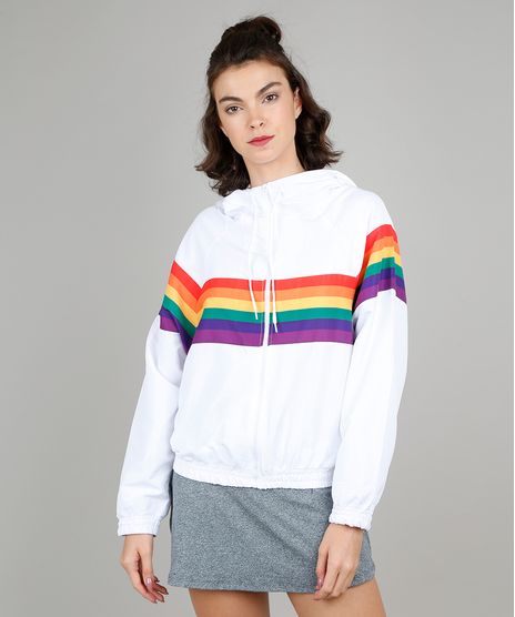 Jaqueta-Corta-Vento-Feminina-Pride-Arco-Iris-com-Capuz-Branca-9546914-Branco_1