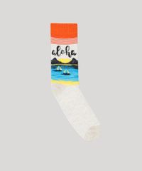 Meia-Masculina-Cano-Alto-com-Estampa-Aloha-Bege-9429293-Bege_1