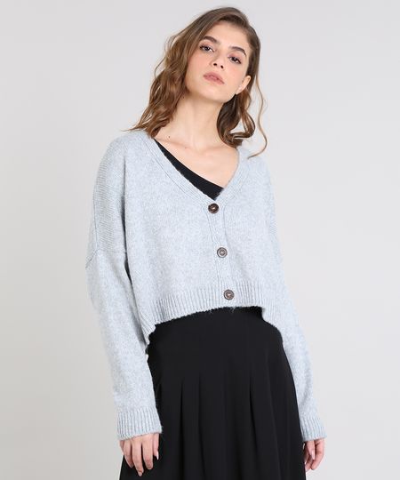 Cardigan-Feminino-Mindset-Cropped-com-Botoes-em-Trico-Cinza-Claro-9577499-Cinza_Claro_1