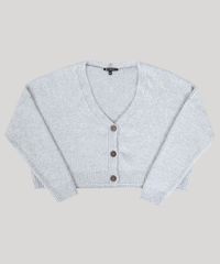 Cardigan-Feminino-Mindset-Cropped-com-Botoes-em-Trico-Cinza-Claro-9577499-Cinza_Claro_5
