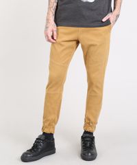 Calca-Masculina-Jogger-Canelada-com-Recorte-Caramelo-9571858-Caramelo_1