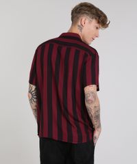 Camisa-Masculina-Listrada-Manga-Curta-Vinho-9527326-Vinho_2