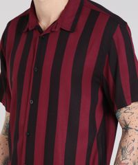 Camisa-Masculina-Listrada-Manga-Curta-Vinho-9527326-Vinho_4